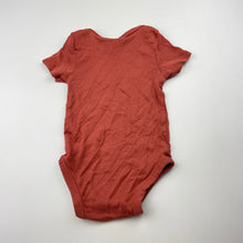Load image into Gallery viewer, Unisex Dymples, organic cotton bodysuit / romper, carrots, EUC, size 0,  