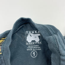 Load image into Gallery viewer, Boys Tonka, cotton tee / top, diggers, GUC, size 1,  