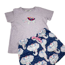 Load image into Gallery viewer, Girls Peter Alexander, cotton pyjama top &amp; shorts, elephant, FUC, size 6,  