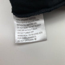Load image into Gallery viewer, Unisex Favourites, black organic cotton long sleeve top, EUC, size 2,  