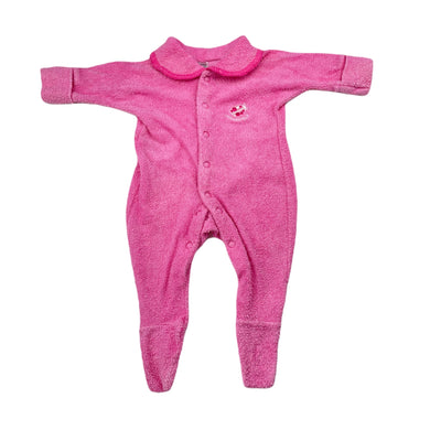 Girls Bonds, embroidered terry wondersuit coverall / romper, FUC, size 000,  