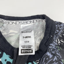 Load image into Gallery viewer, Unisex Bonds, zip wondersuit / zippy / romper, wild cats, GUC, size 00,  
