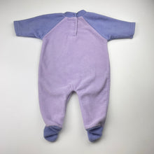 Load image into Gallery viewer, Unisex Disney, Winnie the Pooh Eeyore fleece coverall / romper, GUC, size 3 months,  