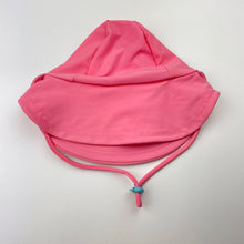 Load image into Gallery viewer, Girls Ollies Place, pink sun/swim hat, chin strap, small mark, FUC, size 0,  