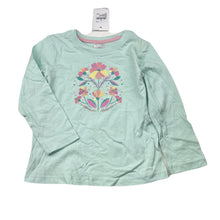 Load image into Gallery viewer, Girls Target, cotton long sleeve tee / top, flowers, NEW, size 2,  