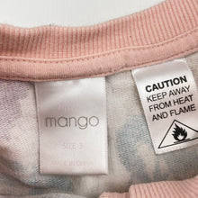 Load image into Gallery viewer, Girls Mango, floral long sleeve pyjama top, wash fade, FUC, size 3,  