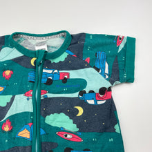 Load image into Gallery viewer, Boys Bonds, zip wondersuit / zippy / romper, camping, wash fade, FUC, size 2,  