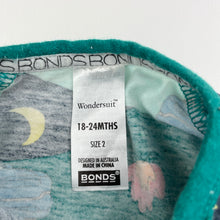 Load image into Gallery viewer, Boys Bonds, zip wondersuit / zippy / romper, camping, wash fade, FUC, size 2,  