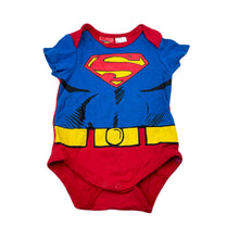Load image into Gallery viewer, Boys DC Comics, Superman cotton bodysuit / romper, EUC, size 00,  