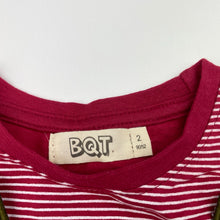 Load image into Gallery viewer, Boys BQT, striped cotton long sleeve tee / top, EUC, size 2,  