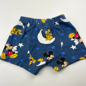 Boys Disney, Mickey Mouse & Pluto cotton pyjama shorts, FUC, size 00,  