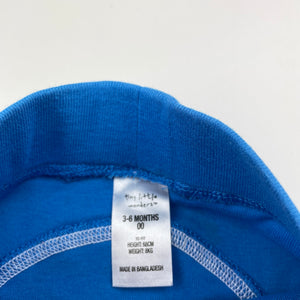 Boys Tiny Little Wonders, blue cotton shorts, elasticated, GUC, size 00,  