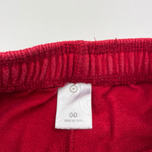 Load image into Gallery viewer, Boys Target, red casual pants, elasticated, FUC, size 00,  