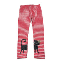 Load image into Gallery viewer, Girls Gymboree, striped stretchy leggings, cat, Inside leg: 41cm, GUC, size 4,  