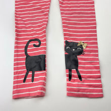 Load image into Gallery viewer, Girls Gymboree, striped stretchy leggings, cat, Inside leg: 41cm, GUC, size 4,  