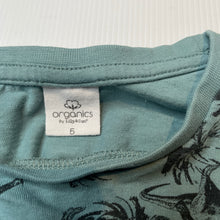 Load image into Gallery viewer, Boys Lily &amp; Dan, organic cotton long sleeve top, dinosaurs, GUC, size 5,  