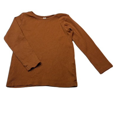 Unisex Dymples, organic cotton blend ribbed long sleeve top, GUC, size 2,  