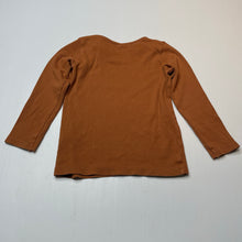 Load image into Gallery viewer, Unisex Dymples, organic cotton blend ribbed long sleeve top, GUC, size 2,  