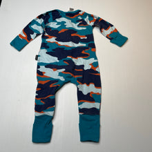 Load image into Gallery viewer, Unisex Bonds, zip wondersuit / zippy / romper, wash fade, FUC, size 00,  