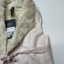 Load image into Gallery viewer, Girls Peter Morrissey, faux fur lined faux suede vest, NEW, size 0,  
