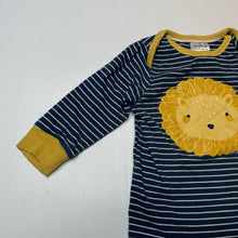 Load image into Gallery viewer, Boys Sprout, stretchy long sleeve pyjama top, lion, FUC, size 1,  