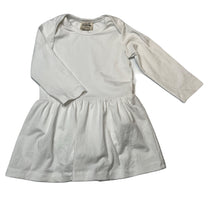 Load image into Gallery viewer, Girls Milk &amp; Masuki, organic cotton blend romper dress, EUC, size 0, L: 40cm