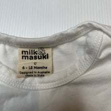 Load image into Gallery viewer, Girls Milk &amp; Masuki, organic cotton blend romper dress, EUC, size 0, L: 40cm