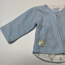 Load image into Gallery viewer, Girls Paddington Bear, reversible cotton / fleece top, poppers, GUC, size 0,  