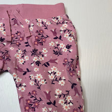 Load image into Gallery viewer, Girls Anko, floral cotton pants / bottoms, elasticated, GUC, size 0,  