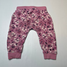 Load image into Gallery viewer, Girls Anko, floral cotton pants / bottoms, elasticated, GUC, size 0,  