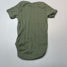 Load image into Gallery viewer, Unisex Nature Baby, khaki organic cotton bodysuit / romper, EUC, size 000,  