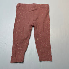 Load image into Gallery viewer, Girls Anko, pink &amp; gold spot leggings / bottoms, GUC, size 1,  