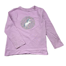 Load image into Gallery viewer, Girls Cotton On, cotton long sleeve tee / top, unicorn, FUC, size 5,  
