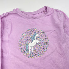 Load image into Gallery viewer, Girls Cotton On, cotton long sleeve tee / top, unicorn, FUC, size 5,  