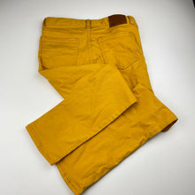 Load image into Gallery viewer, Boys GAP, mustard stretch cotton pants, adjustable, Inside leg: 61cm, GUC, size 10,  