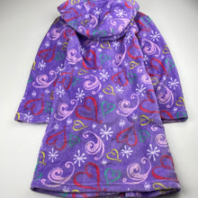 Load image into Gallery viewer, Girls Disney, Princess fleece dressing gown / bath robe, L: 67cm, GUC, size 6,  