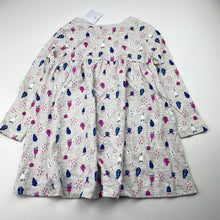 Load image into Gallery viewer, Girls Kids &amp; Co, floral lightweight long sleeve dress, NEW, size 2, L: 47cm