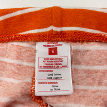 Load image into Gallery viewer, Unisex orange, cotton pyjama pants / bottoms, EUC, size 6,  