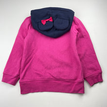 Load image into Gallery viewer, Girls Disney, Minnie Mouse fleece lined hoodie sweater, GUC, size 6,  