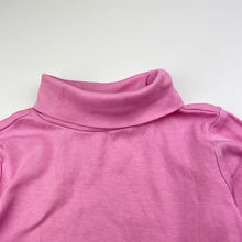 Load image into Gallery viewer, Girls H&amp;T, pink cotton roll neck top / skivvy, EUC, size 3,  