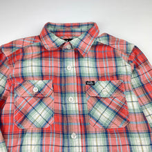 Load image into Gallery viewer, Boys Industrie, checked flannel cotton long sleeve shirt, GUC, size 7,  
