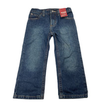 Load image into Gallery viewer, Boys ARIZONA JEANS CO, relaxed fit dark denim jeans, adjustable, Inside leg: 36cm, NEW, size 3,  