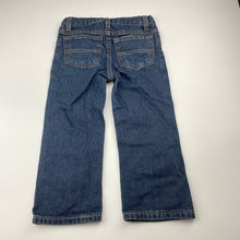 Load image into Gallery viewer, Boys ARIZONA JEANS CO, relaxed fit dark denim jeans, adjustable, Inside leg: 36cm, NEW, size 3,  