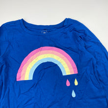 Load image into Gallery viewer, Girls Kids &amp; Co, cotton long sleeve tee / top, rainbow, EUC, size 6,  