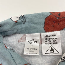 Load image into Gallery viewer, Boys Baby Berry, flannel cotton pyjama top, dinosaurs, GUC, size 2,  