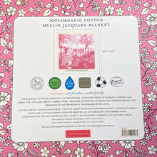 Load image into Gallery viewer, Girls Apple Park, lightweight organic cotton blanket, 115cm x 115cm, NEW, size 0000-000,  
