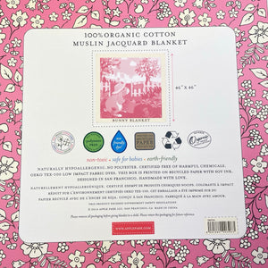Girls Apple Park, lightweight organic cotton blanket, 115cm x 115cm, NEW, size 0000-000,  