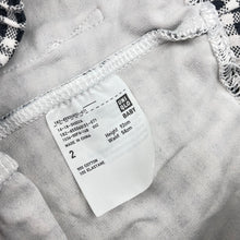 Load image into Gallery viewer, Girls Uniqlo, checked stretchy leggings / bottoms, elasticated, Inside leg: 29cm, GUC, size 2,  