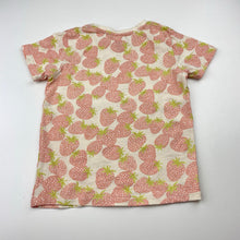 Load image into Gallery viewer, Girls Target, cotton tee / top, strawberries, EUC, size 3,  
