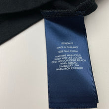 Load image into Gallery viewer, Womens Ralph Lauren Sport, black pima cotton long sleeve v-neck top, L: 58cm, armpit to armpit: 40cm, shoulder to cuff: 56cm, EUC, size XS-S,  